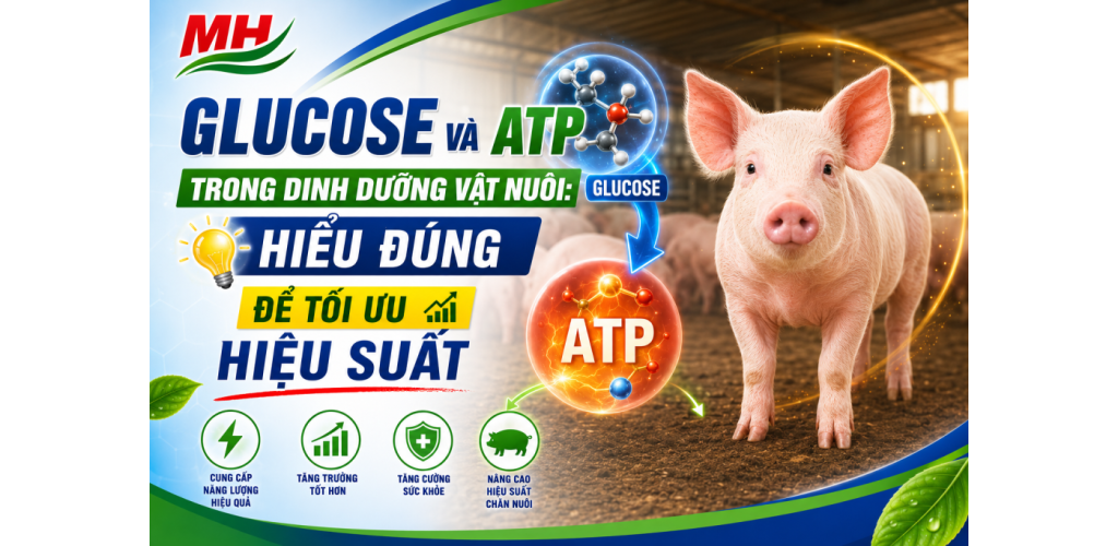 GLUCOSE VÀ ATP TRONG DINH DƯỠNG VẬT NUÔI: HIỂU ĐÚNG ĐỂ TỐI ƯU HIỆU SUẤT